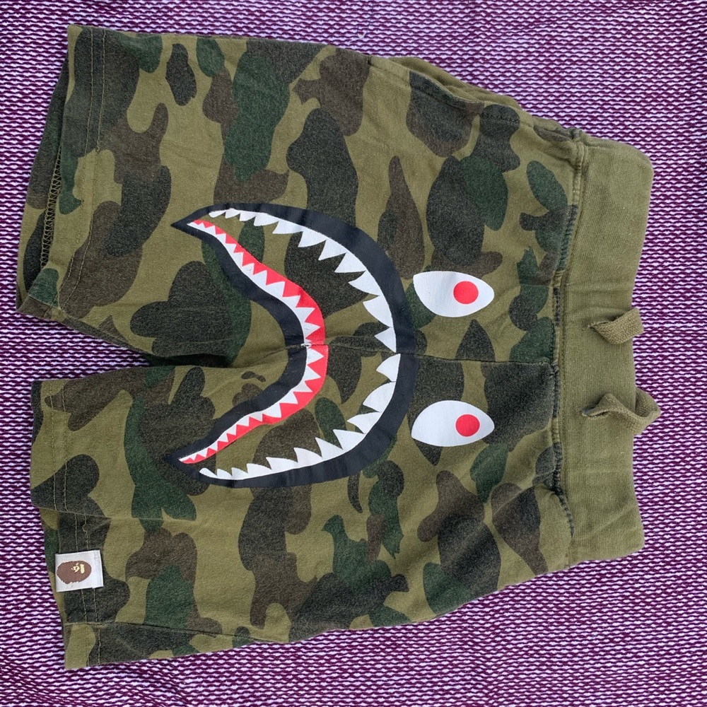 Toddler camo Bape shorts